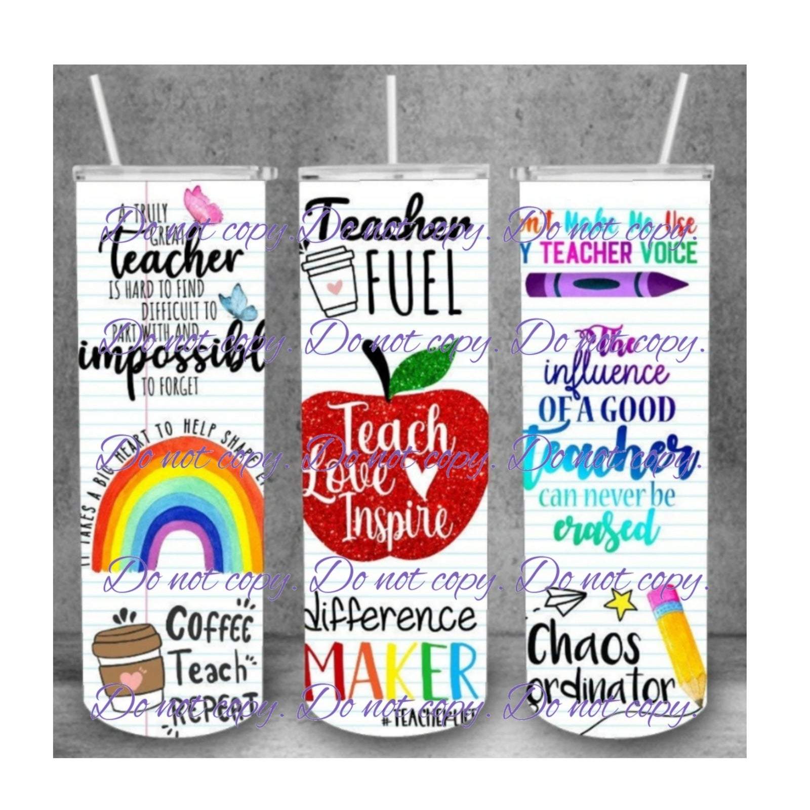 Teacher Fuel 20 oz tumbler | Drinkware Collection | Pink Innovations, LLC™