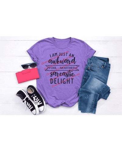 Sarcastic Delight Graphic Tees Collection Pink Innovations LLC