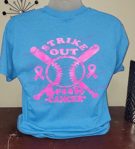 Strike out Breast Cancer T Shirt | Breast Cancer Awareness Collection | Pink Innovations LLC
