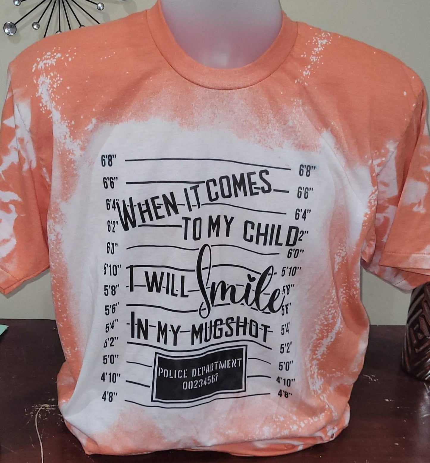 WHEN IT COMES TO MY CHILD I WILL SMILE IN MY MUGSHOT | Graphic Tees Collection | Pink Innovations LLC