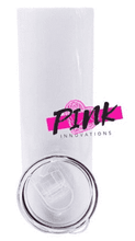 Load image into Gallery viewer, Blank Glow in the Dark 20 oz cup stainless steel Double-Wall Vacuum insulated Tumbler. | Sublimation Blank| Pink&#39;s Sublimation Blanks
