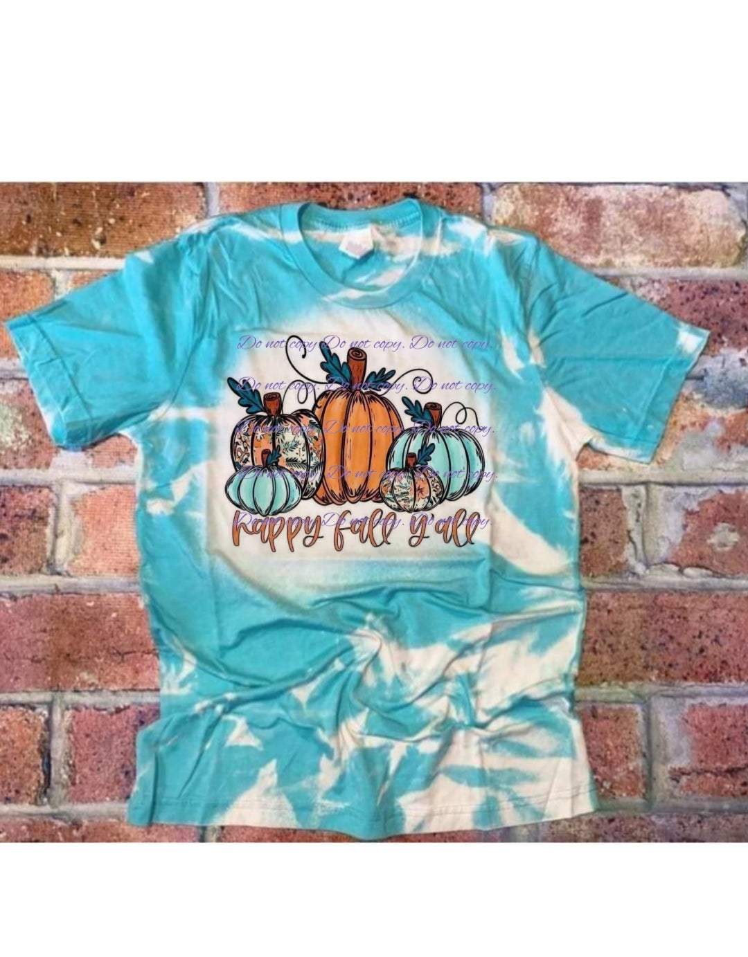 Happy Fall Yall Blue and Orange T-Shirt | Fall Collection | Pink Innovations, LLC