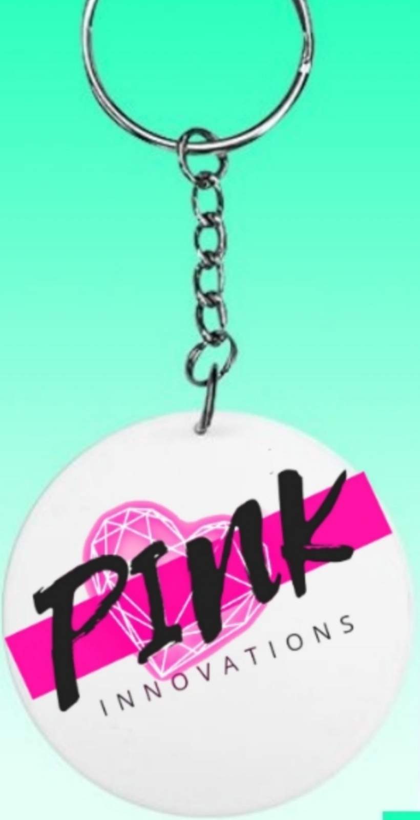 Custom Circle Keychain| Double Sided Keychains Collection | Pink Innovations, LLC™