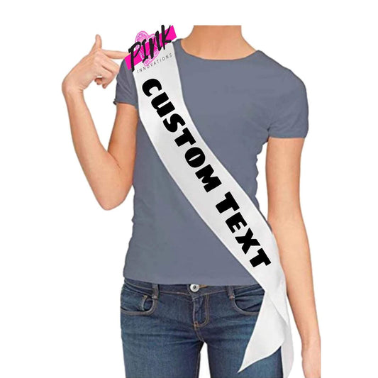 Custom personalized Sashes | Accessories Collection | Pink Innovations, LLC