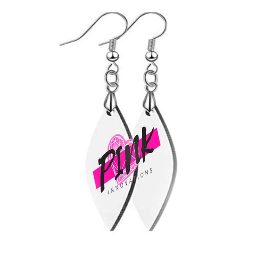 CUSTOM EARRINGS| Diamond Shaped Earrings | Personalized Jewelry | Pink Innovations LLC