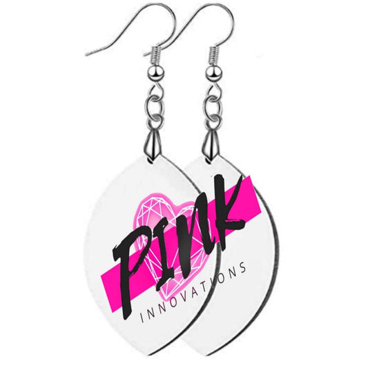 CUSTOM EARRINGS| Big Tear Drop | Personalized Jewelry | Pink Innovations LLC
