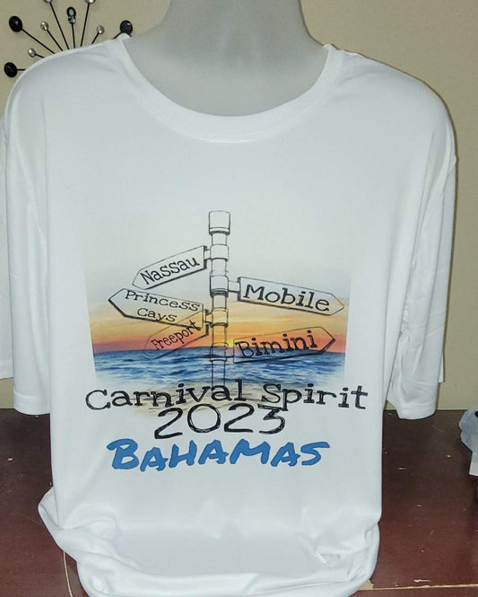 Carnival spirit Bahamas sign